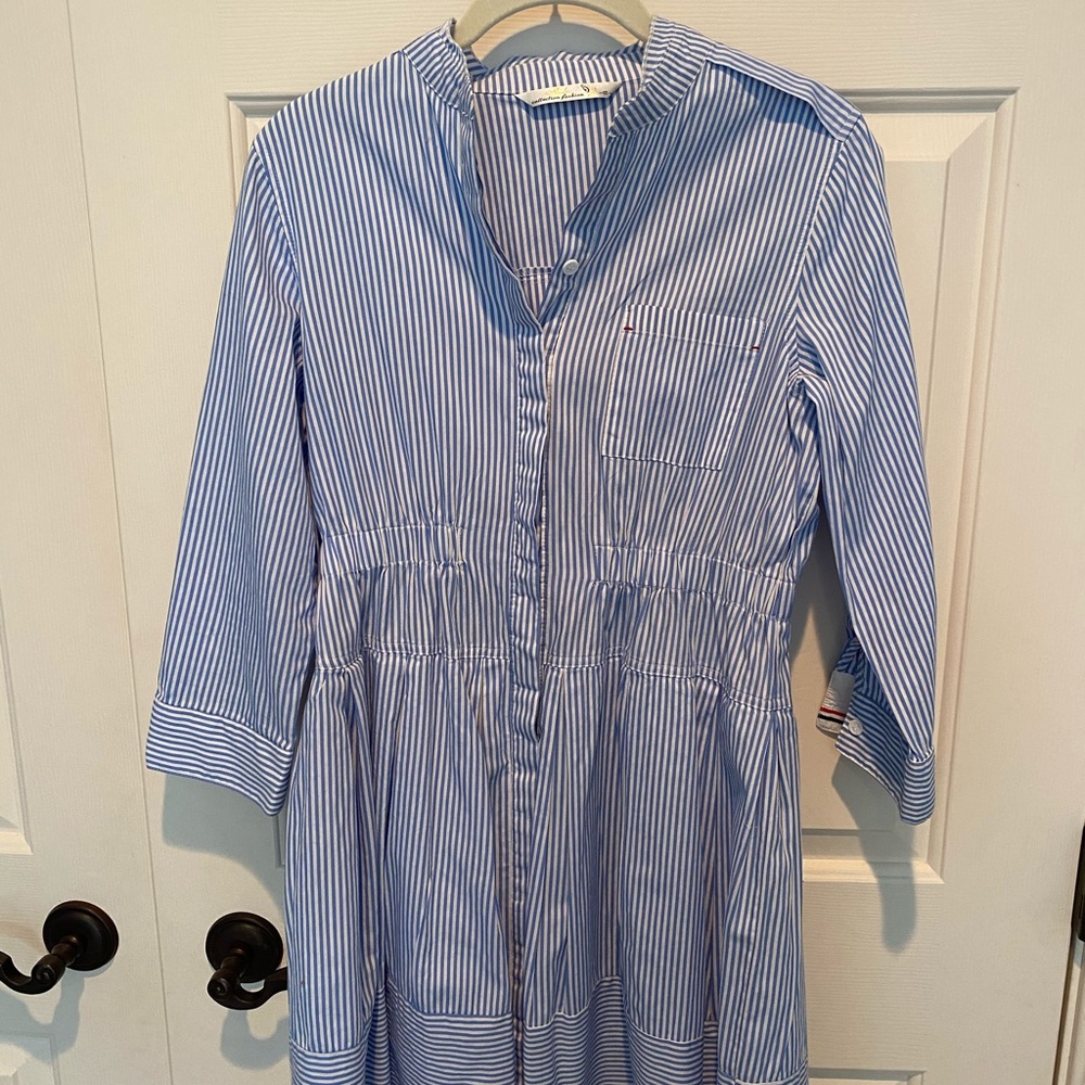 Blue Striped Mila Collection Fashion Dress
